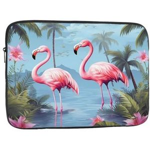 Tropical Flamingos Laptop Case Laptop Sleeve Laptop Tas Shockproof Beschermende Aktetas Dragen Laptop Cover 12 inch