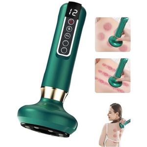 Cellulite Massager, 12 snelheden verstelbare maag vet massager, body sculpting machine, handheld anti-cellulitis stimulator, massage buikbuik dijen billen nek (groen)