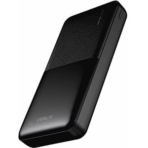 Power Bank 20.000mAh Dual USB draagbare oplader, compact ontwerp, hoge capaciteit, ingebouwde slimme chip Powerbank - zwart