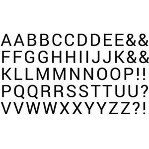 Tatoeage Stickers, Tijdelijke tatoeages, 3 vel alfabet tijdelijke tattoo stickers body art Engelse letters nep tattoo DIY naam tattoo kit