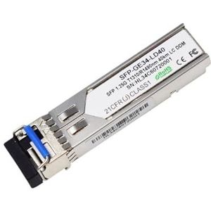 Media converter compatibel met 1,25 G SFP 40 km 1310/1490 nm LC-aansluiting DDM