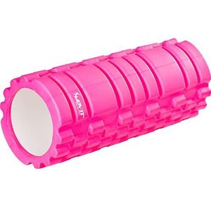 MOVIT fascia roller ""FASCIA"", niet-giftige, door TÜV SÜD geteste massagerol, schuimroller voor fascietraining door triggerpoint zelfmassage, roze, afmeting: 33x14 cm