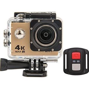 4K Waterdichte Sportcamera Videocamera WiFi Videocamera Onderwater Video Camera Buitensporten DV Actiecamera(Color:Golden)