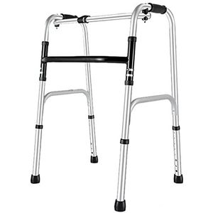 Wandelframe s voor senioren lichtgewicht opvouwbaar mobiliteitsframe ouderen loophulp voor ouderen verstelbare handicap aids senior rechtop, L