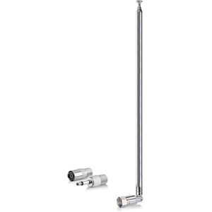 Bingfu DAB 7-Sections Telescopic FM Antenna for Denon Pioneer Onkyo Yamaha Marantz Bose Wave Music System Indoor Diigital HD Radio FM Bluetooth Stereo Receiver AV Audio Vedio Home Theater Receiver