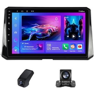Autoradio 2 Din met Carplay Android Auto Wireless,geldt voor Toyota Corolla 12 E210 XP210 2018-2023 9inch touchscreen Bluetooth Stereo Auto RDS Radio achteruitrijcamera GPS-navigatie(A,NF-3)