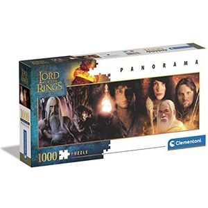 Clementoni - Puzzel 1000 Stukjes Panorama The Lord Of The Rings, Puzzel Voor Volwassenen en Kinderen, 14-99 jaar, 39739