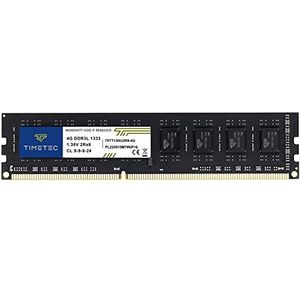 Timetec 4GB DDR3 1333MHz PC3-10600 Non-ECC Unbuffered 1.35V CL9 2Rx8 Dubbele Rang 240 Pin UDIMM Desktop PC Computer Geheugen RAM Module Upgrade