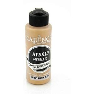 Cadence Hybride metallic acrylverf (semi mat) Antiek goud 01 008 0801 0120 120 ml