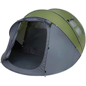 Hapihom Pop-up werptent, outdoor camping wandeltent, campingtent, automatische onmiddellijke tent, pop-up ultralichte koepeltent, automatische opening, waterdichte tent voor 4-6 personen, dubbellaags,