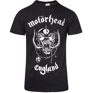 Motorhead Officiële Merchandise Engeland Heren T-shirt (X-Large) Zwart, Zwart, XL