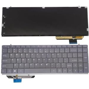 Engels laptop toetsenbord met achtergrondverlichting voor PRIDE voor -K3677 MB3191001 -K3791 MB3191002(US grey)