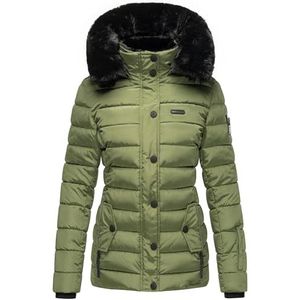 NAVAHOO Winterjas  kaki / zwart