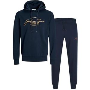 JACK & JONES Trainingspak Logo Sweat Hoodie & Jogger Set, Navy Blazer Ferris, XXL