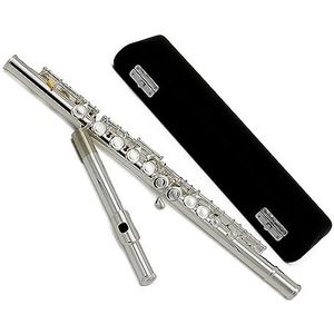 fluit instrument Dwarsfluit Beginners Professionele Hogescholen En Universiteiten Examen 16-gaats Closed-cell Vernikkeld Zilver flute instrument