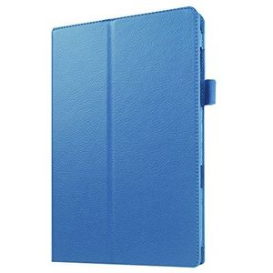 Case Compatibel met Samsung Galaxy Tab E 9.6 SM-T560 SM-T561 Tablet Funda Slim Stand PU lederen hoes (Color : Sky Blue)
