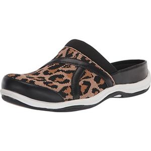 Easy Street Getup Sport Slippers voor dames, zwart luipaard, 36 EU, zwart (leopard), 36 EU