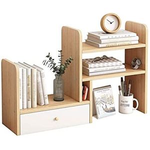 Boekenplank Boekenkast Met Kast Desktop Boekenplanken Lade Boekenplank Opslag Boekenkast Multifunctionele Display Plank Boekenkast