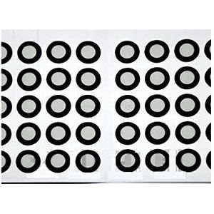 3D-scanner 1000 Punten Hoge Reflecterende 3D Scanning Mark Point Handheld 3D Scanner Reflecterende Mark Point Mark Point 6mm Binnen 10mm Buiten Binnenmarkeringspunt Meetpunt Marker