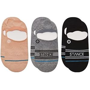 Stance Basic 3-Pack No Show, Bleke perzik, 37.5-41 EU