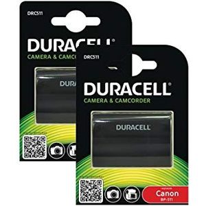 Duracell BUND511 Camera-/camcorder-accu Li-Ion (Li-ion) 1400 mAh - accu voor camera/recorder (lithium-ion-ion-ion, 1400 mAh, camera, 7,4 V, 2 stuks (e), 10 Wh)