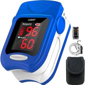 AIESI - A1 - Vingerpulsoximeter - Professioneel - Gecertificeerd - LED-display met Hoge Helderheid
