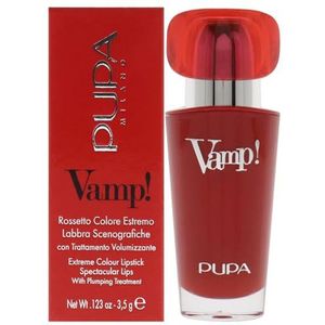 Pupa Milano Vamp! Extreme Colour Lipstick met Plumping Treatment - 101 Warm Nude voor Vrouwen 3,5 g Lipstick