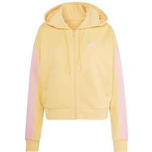 Adidas Essentials 3 Stripes French Terry Sweatshirt Met Rits