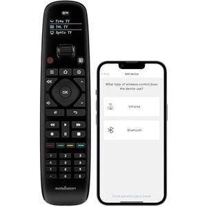 SofaBaton U2 Universele afstandsbediening met app, nieuwe upgrade-verlichtingsknop, verbeterd scrollen, infrarood afstandsbediening met groot bereik voor tv, all-in-one universele afstandsbediening
