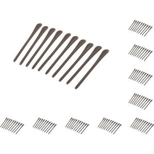 10 Set van 10 Stuk Siliconen Brillen Tempel End Tips Oor Sok Buizen Vervanging Bruin