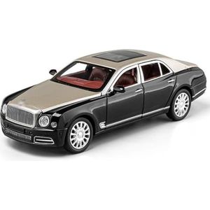 1:22 Legering Luxy Automodel Diecast Speelgoedvoertuigen Metalen Auto Voertuigen Model Simulatie Geluid Cadeau Model Speelgoedauto (Color : Golden)