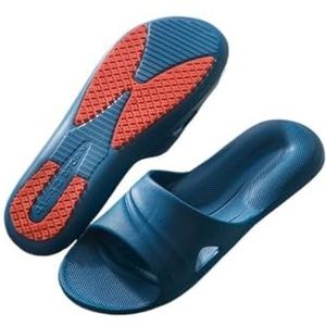 Slippers, Pantoffels for binnen, buiten, herenbadkamer,voor dames en heren(Blue,46 EU)