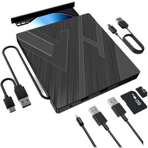 Extern Optisch Station Dvd-brander Computeruitbreiding Usb Multifunctioneel Met Dubbele Interface Heldere Beeldkwaliteit Stabiele Audio(5 ni 1)