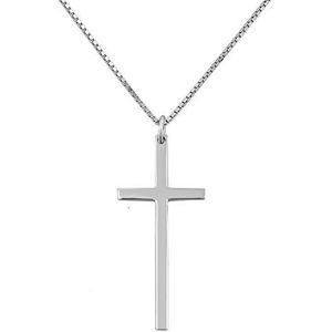 Geschenken voor mannen 925 zilveren kruis Bijbel hanger ketting (Color : PDSS50_PDSS04)