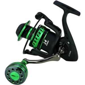 Alle metalen zout water surf spinning visserij reel 2000-7000 Spinning Visserij Reel Groen 14 Bearing Ballen 27KG Max Drag (Maat: 2000 Serie)