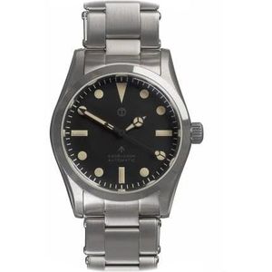 MWC 5025JBLET Classic 1950s/1960s automatisch staal zwart saffier horloge heren, Zwart