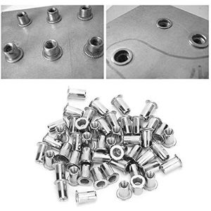 BTSHUB 86 stks Hand Klinknagel Tool Moer Setter Kit, Draad Blind Klinken Gereedschap, Moer Sert, Klinknagel Schroefdraad Insert Tool Met Metrische Klinknagel Moeren Assortiment M3 M4 M5 M6 M8