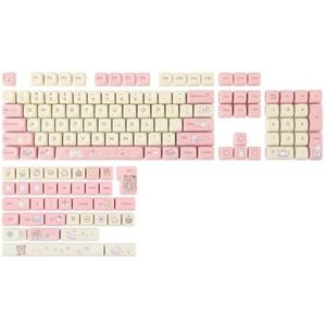 QPSJXN KEYCAPS CRAME BUPny PBT Set 141 MOA Profiel Dye Subilation Keycaps Mechanische Gaming Keyboards