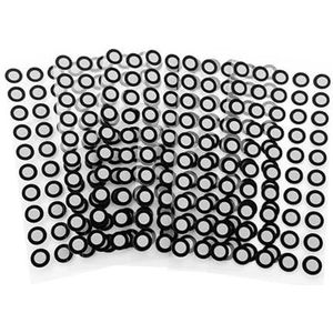 1000 stuks 3D-scanning 10 mm reflecterende markeerstiften met hoge lichtsterkte, kleefmarkeringen for het vastleggen van driedimensionale scaninformatie en modellering voor ondersteunde positionering,