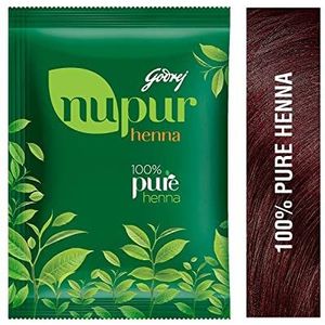 Godrej Nupur Mehendi Powder 9 kruidenmix, 150 gram (verpakking van 3 stuks)