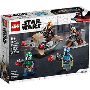 LEGO 75267 Star Wars Mandalorian Battle Pack Set met 4 Poppetjes, Speeder Bike en Minifort voor Kinderen van 6 Jaar en Ouder
