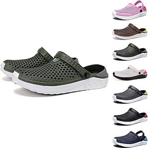 Tuin Klompen Schoenen, Orthopedische Tuin Klompen Schoenen Vrouwen Mannen met Boog Ondersteuning Unisex Zomer Ademend Mesh Slippers Casual Lichtgewicht Douche Sandalen (43, Gro