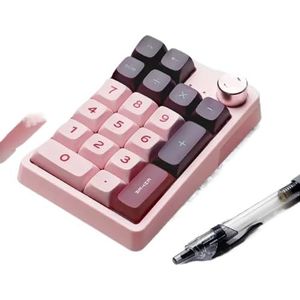 QPSJXN K20 RGB Mechanisch Toetsenbord Accessoire met Drie Modus Hot Swap Knop voor PC Draadloos Toetsenbord Geschenken (Rood)