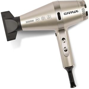 G3 Ferrari G30059 Haardroger ""Texta Gold"" Motor AC, 2 snelheden, 3 temperaturen, ionenfunctie, koude luchtstraal, diffuser, 2200 W, goud