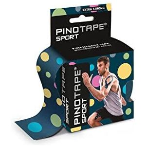 Pinotape Sport kinesiologische tape, 5 cm x 5 meter, stippen, 2 stuks