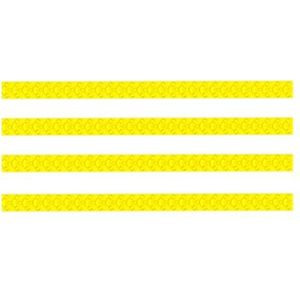 JSGHGDF 4 Stks/8Pcs Bagage Wiel Cover Siliconen Cover Koffer Wiel Cover Verstelbare Bagage Spinner Wiel Cover voor Meeste Caster, Geel 4 Pack, S