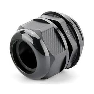 Kabel-ondersteuning op het hoofdkwartier, Nylon PG kabelwartels meerdere maten multicolor IP68 10 stuks(Pg13.5 Black)