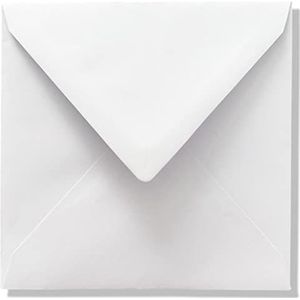 Luxe Vierkante Enveloppen - 15,5X15,5 cm - 110 Grams - 6,1'' - (Wit, 200)
