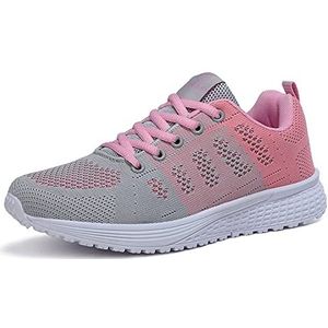 Vrouwen Spikeless Golf Schoenen Ademend Sportschoenen Voor Golf Vrouwelijke Training Dames Wandelen Sneakers Gilrs Gym, Grijs, 39 EU
