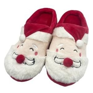 icewalker Kerstpantoffels voor dames en heren, pluche pantoffels voor volwassenen, winterpantoffels, warme zachte pantoffels voor thuis